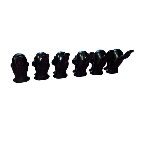 Vintage Russ Halloween Black Cats witch hard plastic whistles Lot NEW party - Picture 6 of 6